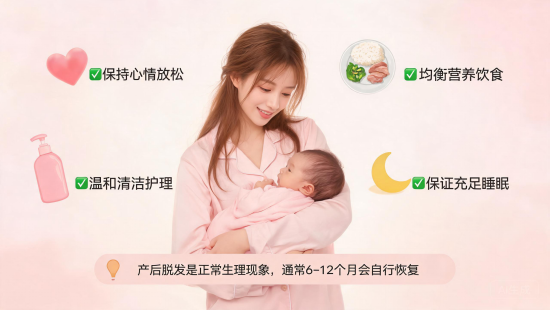产后脱发不用慌，科学护理度过难关