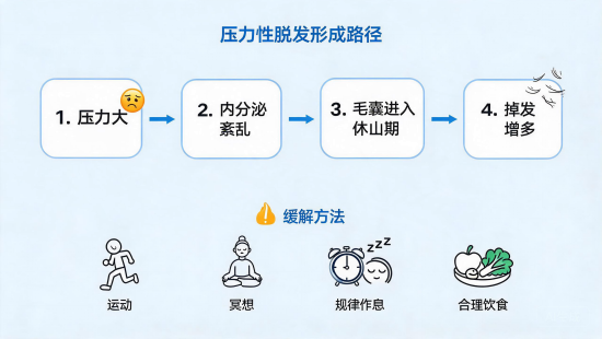 压力大也会掉头发？压力性脱发改善指南