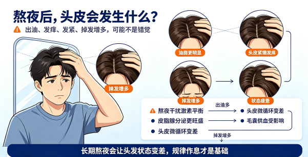 熬夜后头皮急救三步曲