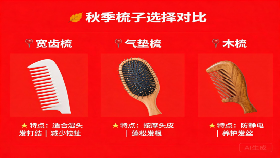 秋天梳子选不对头皮跟着受罪&mdash;&mdash;不同发质梳子推荐