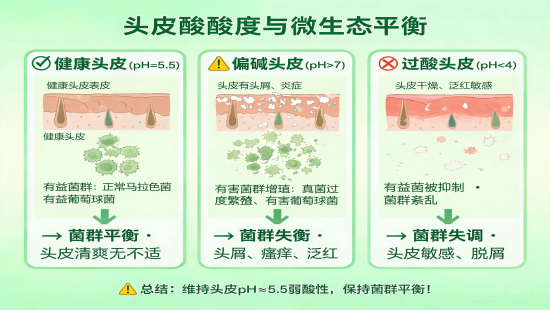 换季头皮酸碱度变化&mdash;&mdash;维持弱酸性环境是关键