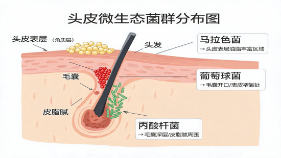 头皮微生态平衡：菌群失调与头皮问题